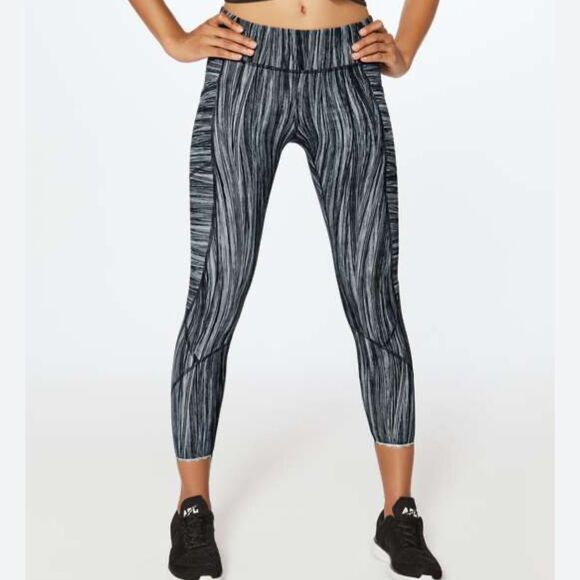 lululemon athletica Pants - Lululemon Tight Stuff II Leggings Yoga Pants Low Tide Alpine White Black sz 6